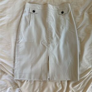 Ann Taylor Cream Petite Skirt